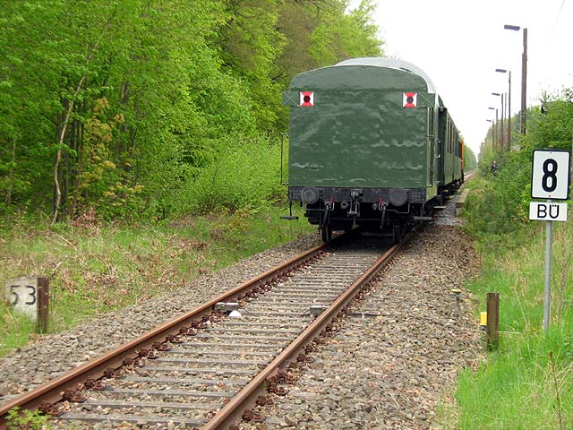 Vom Bahnübergang aus