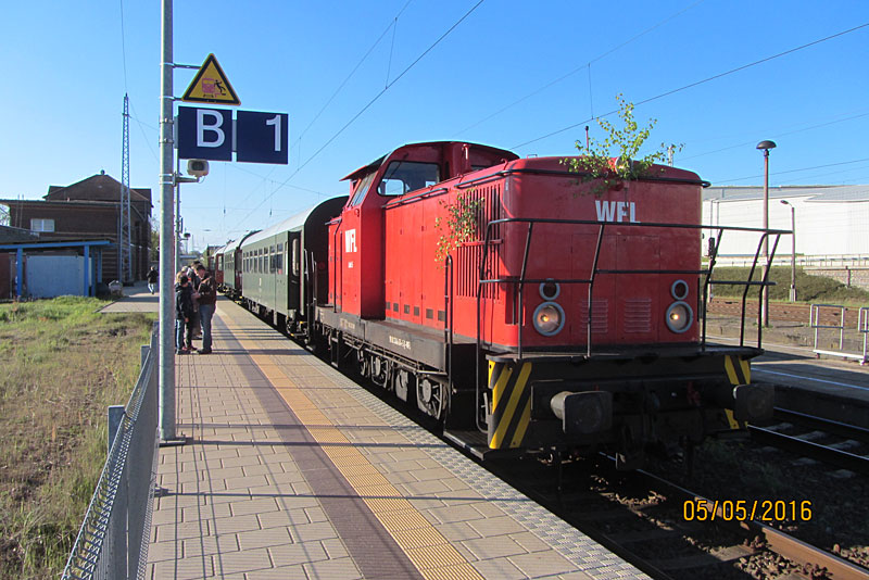 Abfahrbereit in Waren (Müritz)