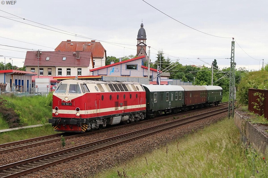Sonderzug in Waren (Müritz)