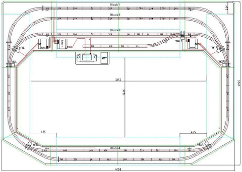 Grundriss Gartenbahn